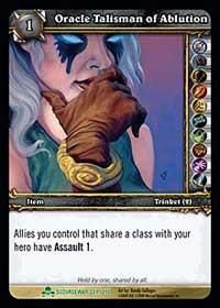 warcraft tcg scourgewar oracle talisman of ablution