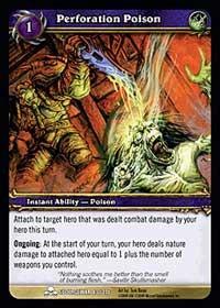 warcraft tcg scourgewar perforation poison