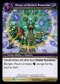 warcraft tcg scourgewar prayer of shadow protection