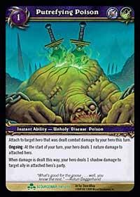 warcraft tcg scourgewar putrefying poison