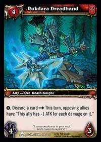 warcraft tcg scourgewar rukdara dreadhand