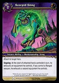 warcraft tcg scourgewar scorpid sting