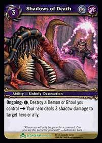 warcraft tcg scourgewar shadows of death