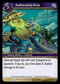 warcraft tcg scourgewar suffocating grip