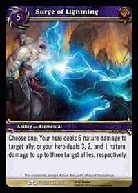 warcraft tcg scourgewar surge of lightning