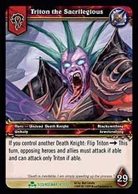 warcraft tcg scourgewar triton the sacrilegious