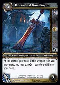 warcraft tcg scourgewar unearthed broadsword