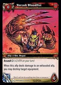 warcraft tcg scourgewar verzuk bloodfist