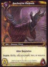 warcraft tcg servants of betrayer anchorite onkoth