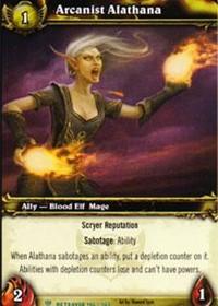 warcraft tcg servants of betrayer arcanist alathana