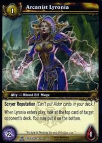 warcraft tcg servants of betrayer arcanist lyronia