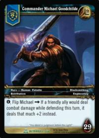 warcraft tcg servants of betrayer commander michael goodchilde