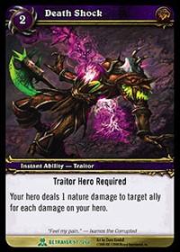 warcraft tcg servants of betrayer death shock