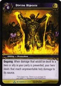 warcraft tcg servants of betrayer divine riposte