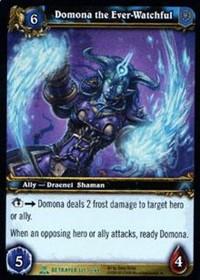 warcraft tcg servants of betrayer domona the ever watchful