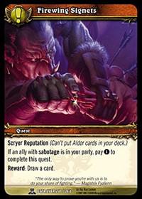 warcraft tcg servants of betrayer firewing signets