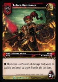 warcraft tcg servants of betrayer lelora sunlancer