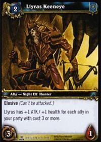 warcraft tcg servants of betrayer llyras keeneye