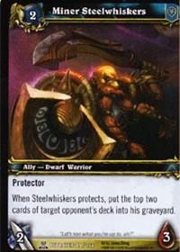 warcraft tcg servants of betrayer miner steelwhiskers