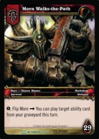 warcraft tcg servants of betrayer morn walks the path