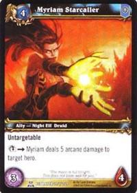 warcraft tcg servants of betrayer myriam starcaller