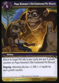 warcraft tcg servants of betrayer papa hummel s old fashioned pet biscuit