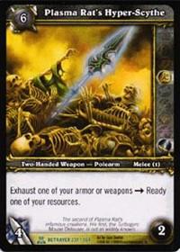 warcraft tcg servants of betrayer plasma rat s hyper scythe