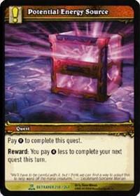 warcraft tcg servants of betrayer potential energy source