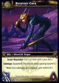 warcraft tcg servants of betrayer retainer cara