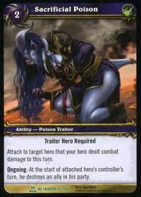 warcraft tcg servants of betrayer sacrificial poison