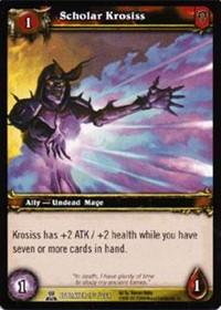 warcraft tcg servants of betrayer scholar krosiss