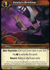 warcraft tcg servants of betrayer sunfury briefings