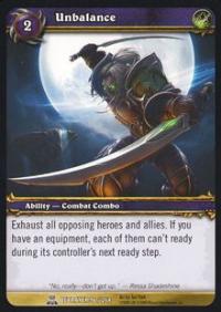 warcraft tcg servants of betrayer unbalance