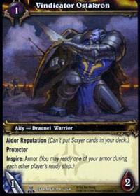 warcraft tcg servants of betrayer vindicator ostakron