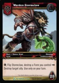 warcraft tcg servants of betrayer warden stormclaw