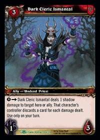 warcraft tcg the dark portal dark cleric ismantal