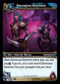 warcraft tcg the dark portal darnassus sentinels