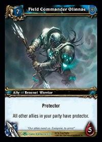 warcraft tcg the dark portal field commander olinnae