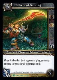 warcraft tcg the dark portal halberd of smiting