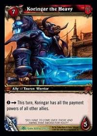 warcraft tcg the dark portal koringar the heavy