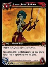 warcraft tcg the dark portal leeza tomb robber