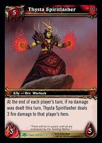 warcraft tcg the dark portal thysta spiritlasher