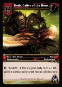 warcraft tcg the hunt for illidan koth caller of the hunt