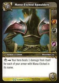 warcraft tcg the hunt for illidan mana etched spaulders