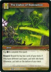 warcraft tcg the hunt for illidan the cipher of damnation