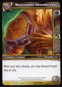 warcraft tcg the hunt for illidan wastewalker shoulderpads