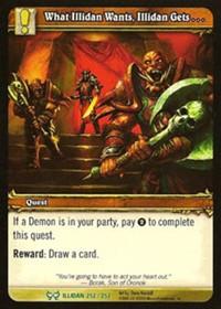 warcraft tcg the hunt for illidan what illidan wants illidan gets