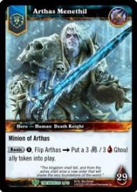 warcraft tcg war of the ancients arthas menethil alternate