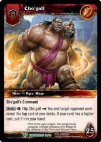 warcraft tcg war of the ancients cho gall alternate