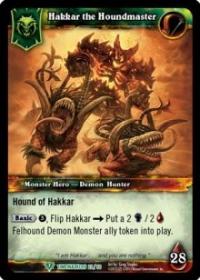 warcraft tcg war of the ancients hakkar the houndmaster alternate